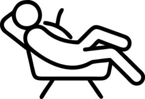 Executive taking a break in lounge area Set 5 vector