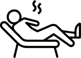 Executive taking a break in lounge area Set 4 vector