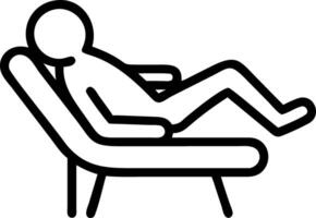 Executive taking a break in lounge area Set 3 vector