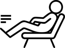 Executive taking a break in lounge area Set 7 vector