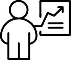 Executive reviewing annual report in office Set 3 vector