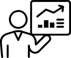 Executive evaluating project performance Set 2 vector