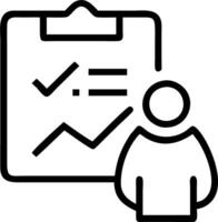 Executive reviewing annual report in office Set 4 vector