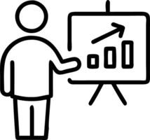 Executive evaluating project performance vector
