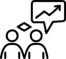 Executive discussing growth opportunities with partners Set 3 vector