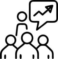 Executive discussing growth opportunities with partners Set 2 vector