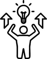 Entrepreneur overcoming challenges in a creative workspace Set A vector