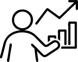 Entrepreneur analyzing market trends for business expansion Set 9 vector