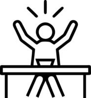 Entrepreneur achieving business growth on plain background Set A vector