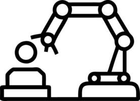 Engineer overseeing robotic assembly line Set A vector