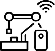 Engineer designing smart factory layout with integrated automation systems Set A2 vector