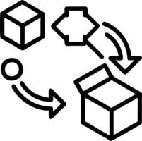 Engineer designing modular products for easy disassembly Set 5 vector