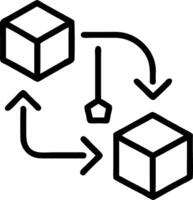 Engineer designing modular products for easy disassembly vector