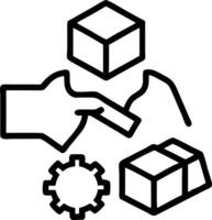 Engineer designing modular products for easy disassembly Set 3 vector