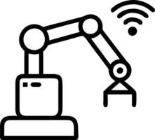 Engineer designing automated material handling system in smart factory Set A vector