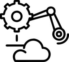 Engineer collaborating with AI for predictive maintenance Set 6 vector