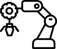 Engineer collaborating with AI for predictive maintenance Set A5 vector