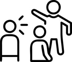 Employees engaging in a role play workshop in creative workspace copy space on right Set A vector