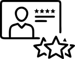 employee evaluation and skills and metrics vector