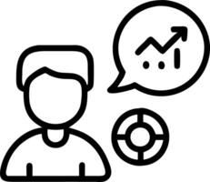 employee evaluation and progress and metrics vector