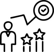 employee evaluation and progress and benchmarking vector
