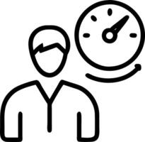 employee evaluation and productivity and metrics Set A6 vector