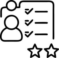 employee evaluation and goals and strengths Set 3 vector