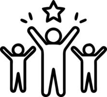 employee evaluation and feedback and strengths Set 2 vector