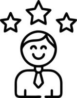 employee evaluation and competence and metrics Set 2 vector