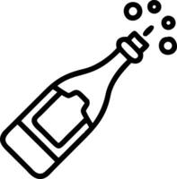 Elegant wine bottle with floating bubbles isolated on white background Set 3 vector