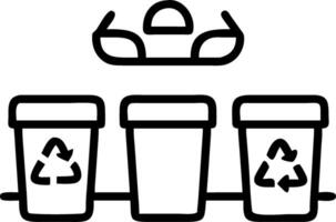 Eco friendly office break area with recycling stations and space for text Set A vector