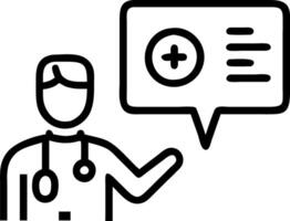 Doctor interacting with AI hologram Set 3 vector