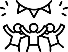 Diverse group attending cultural festival with copy space Set A vector