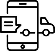 Delivery driver managing delivery schedule Set A vector