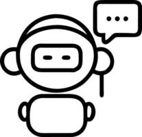 Customer support team using AI chatbots to handle customer queries in a digital workspace Set A vector