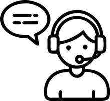 Customer support agent resolving issue via live chat Set 6 vector