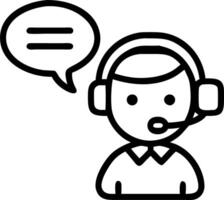 Customer support agent resolving issue via live chat Set 5 vector