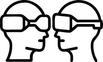 Creative team using VR for virtual collaboration soft abstract background copy space below vector