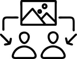 Creative team collaborating on branding designs glossy background copy space below vector