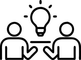 Creative designers brainstorming in a sleek glossy meeting room copy space on right Set A vector
