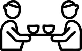 Couple enjoying a relaxing tea ceremony on plain background copy space below Set A vector