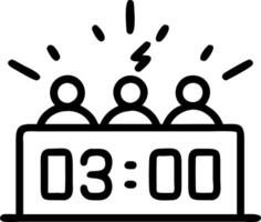 Countdown clock in a small town Set 5 vector