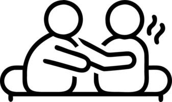 Couple engaging in a relaxing spa session at home copy space on right Set A vector