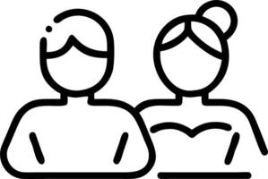 Couple sharing a relaxing spa session at home copy space on right Set A vector