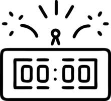 Countdown clock in a small town Set 3 vector
