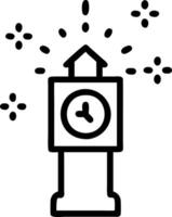 Countdown clock in a small town Set 2 vector