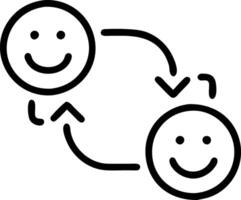 Connection icons Set A vector