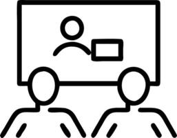 Colleagues collaborating around a digital screen in open office copy space on left Set A vector