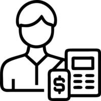Close up portrait of logistics manager with financial documents Set A vector