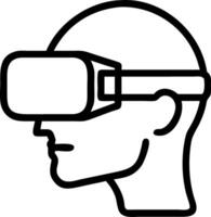 Close up of virtual reality headset being used in collaborative design copy space below Set A vector